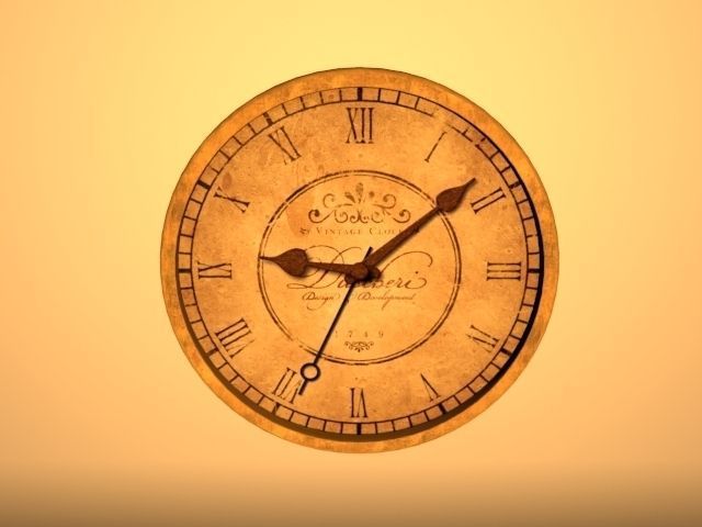 Wall Clock 3D model_1