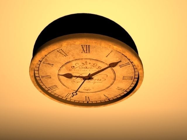 Wall Clock 3D model_4