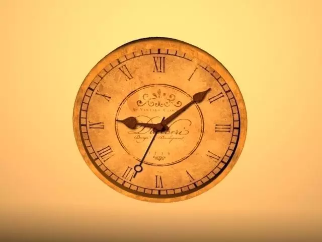 Wall Clock 3D model_0