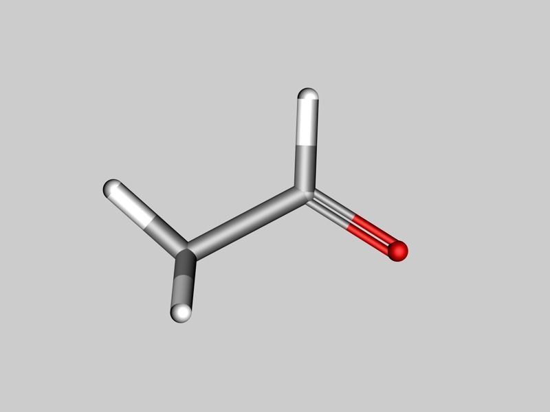 Ethanal molecule Free 3D model_6
