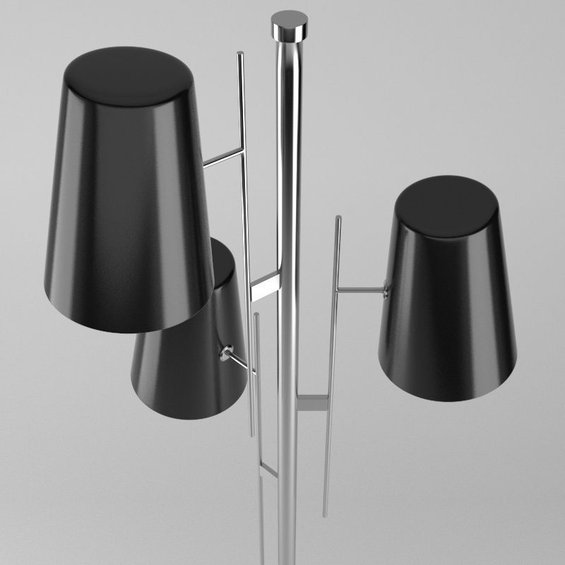 Floor Lamp A006 3D model_1