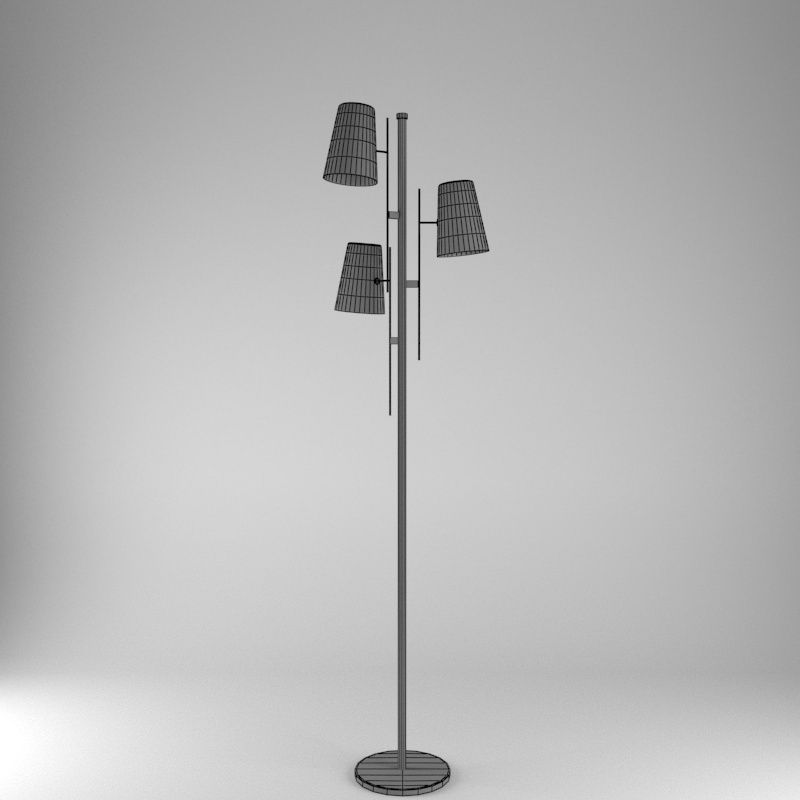 Floor Lamp A006 3D model_5