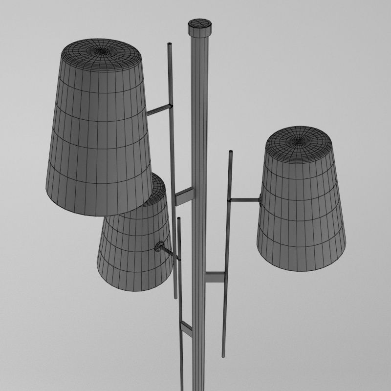 Floor Lamp A006 3D model_7