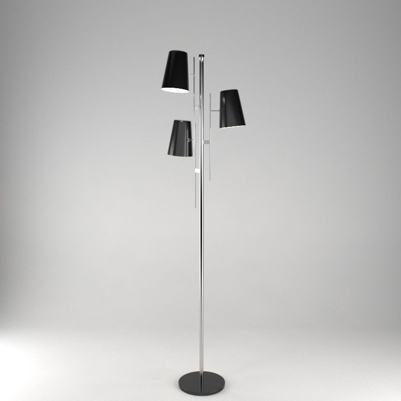Floor Lamp A006 3D model_2