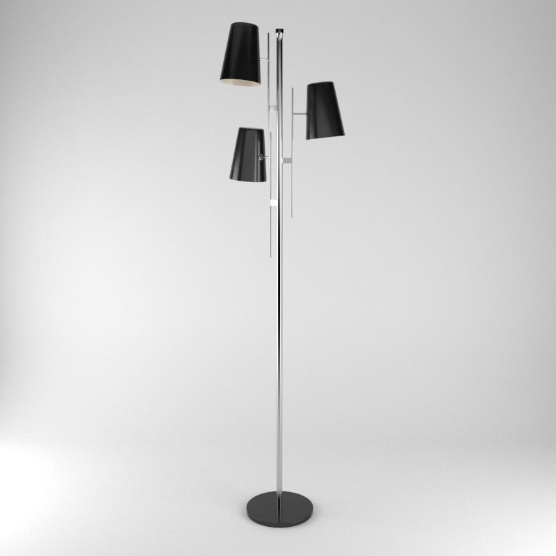 Floor Lamp A006 3D model_4