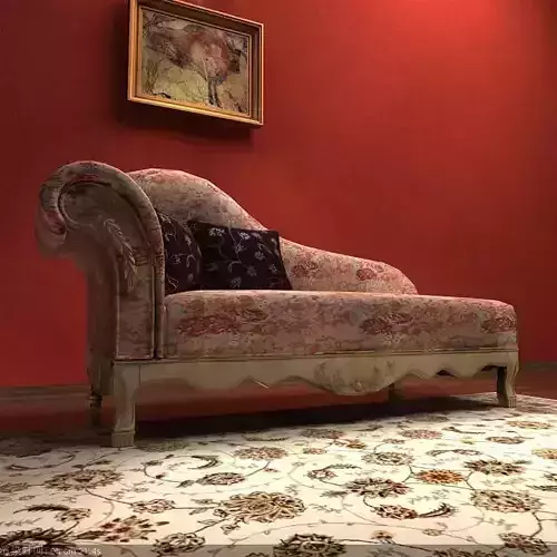 Sofa ornate chaise lounge