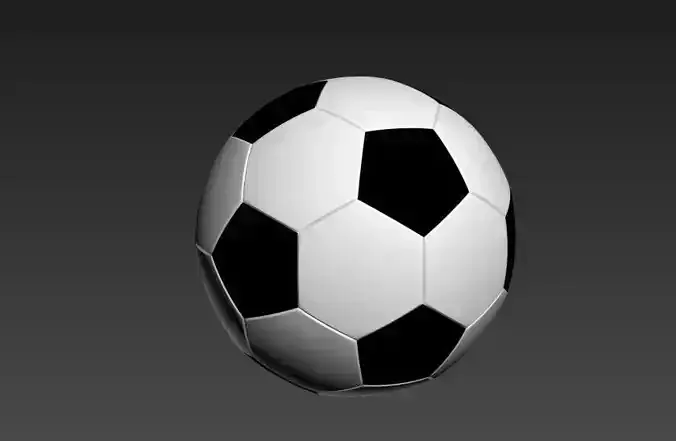 Realistic football soccer ball