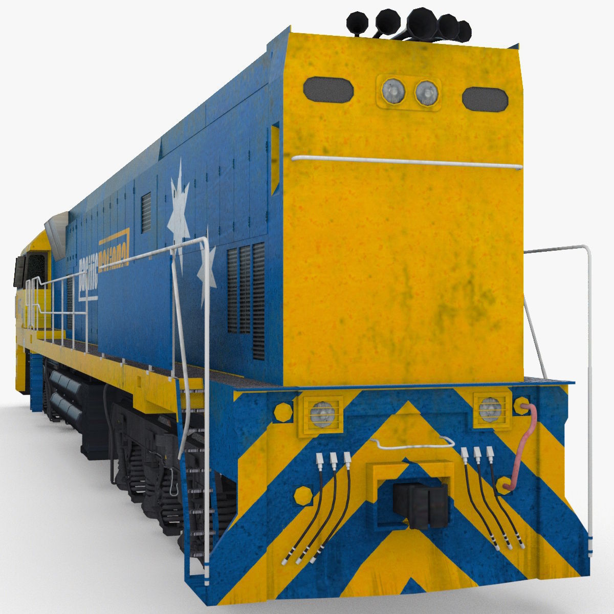 NR57 Australian Locomotive 3D model_9