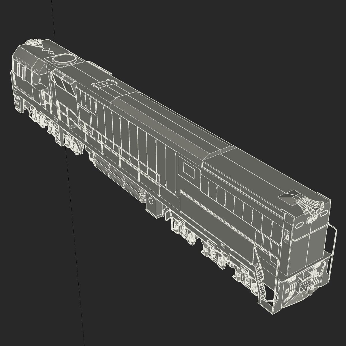 NR57 Australian Locomotive 3D model_14