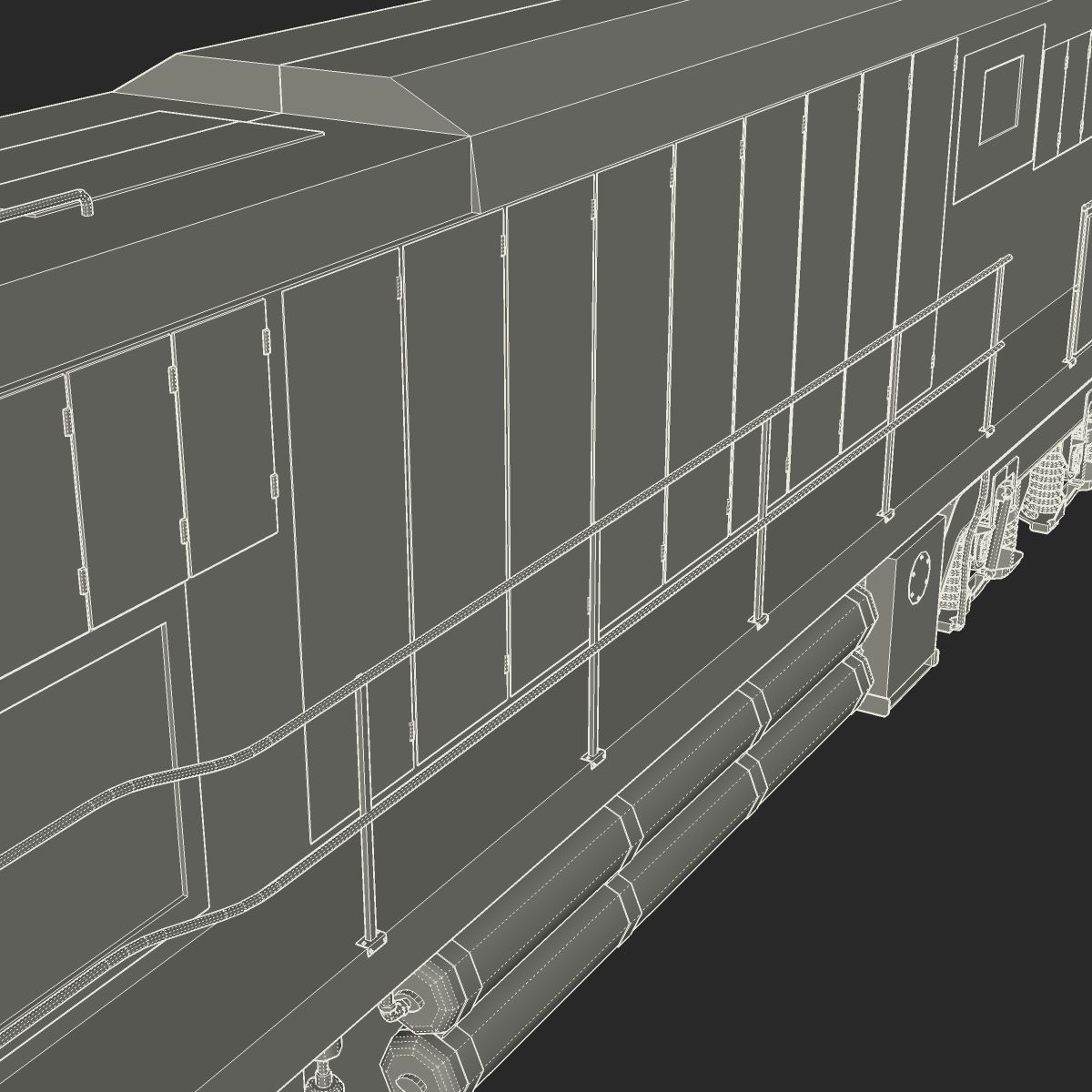 NR57 Australian Locomotive 3D model_20