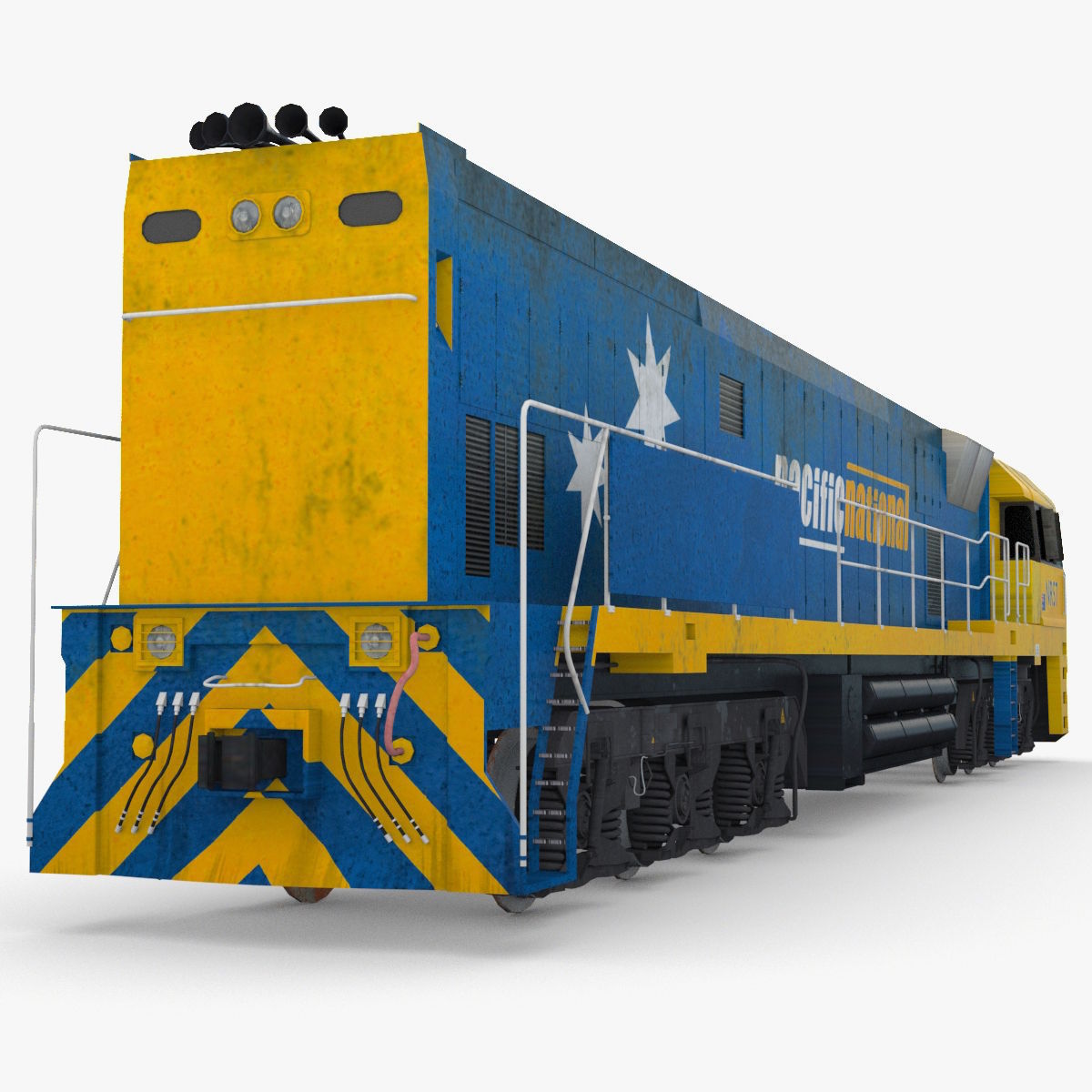 NR57 Australian Locomotive 3D model_4