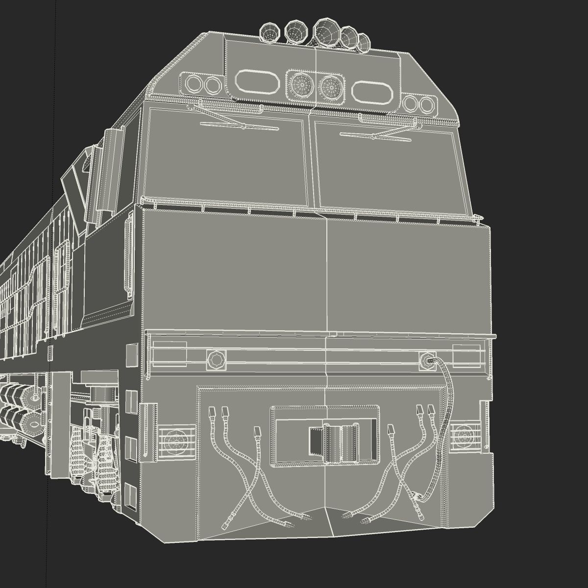 NR57 Australian Locomotive 3D model_17