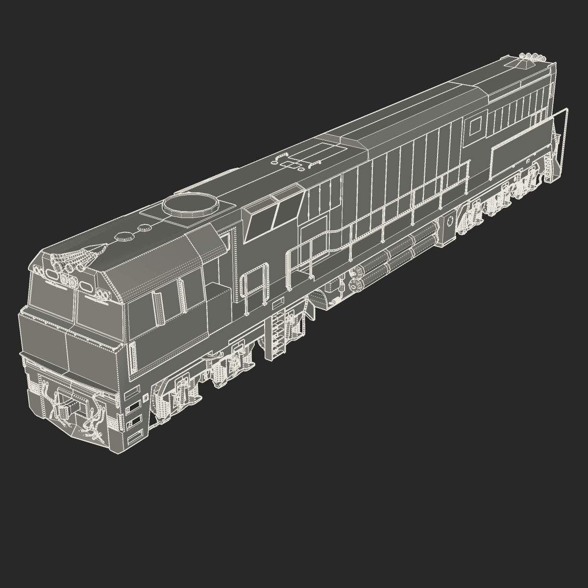 NR57 Australian Locomotive 3D model_16