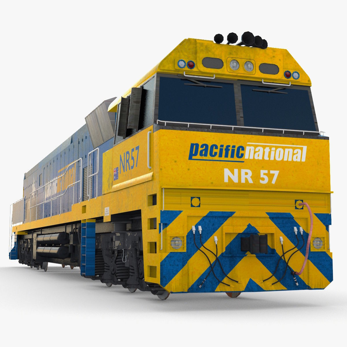 NR57 Australian Locomotive 3D model_5