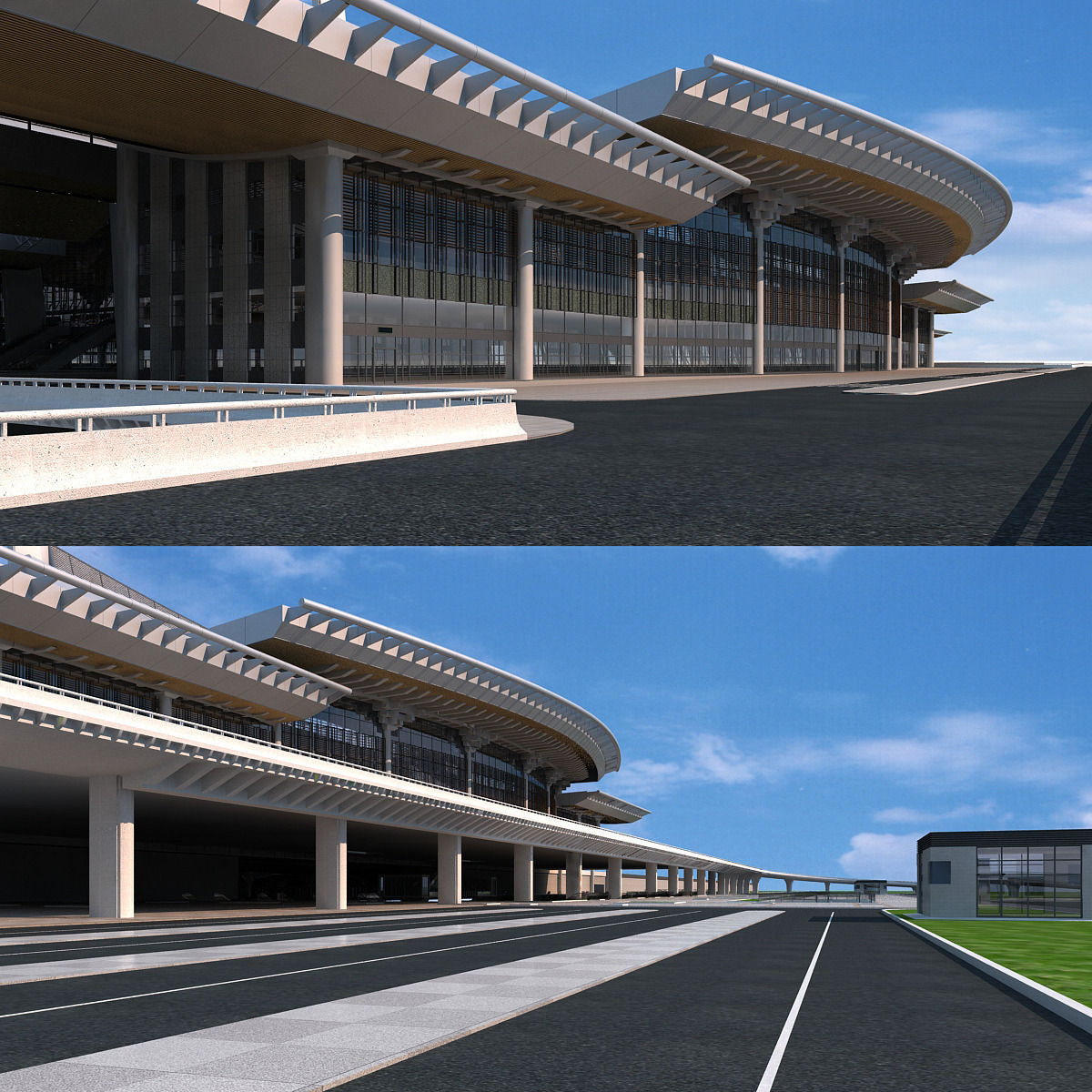 XiaMen railway Station 3D model_3
