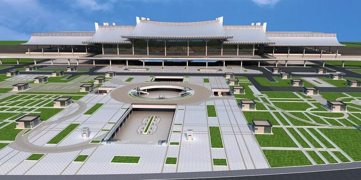 XiaMen railway Station 3D model_0