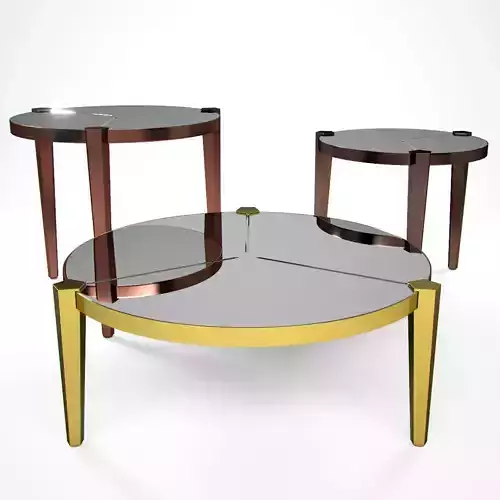 Fendi Casa Regina Coffe Table Collection 3D model