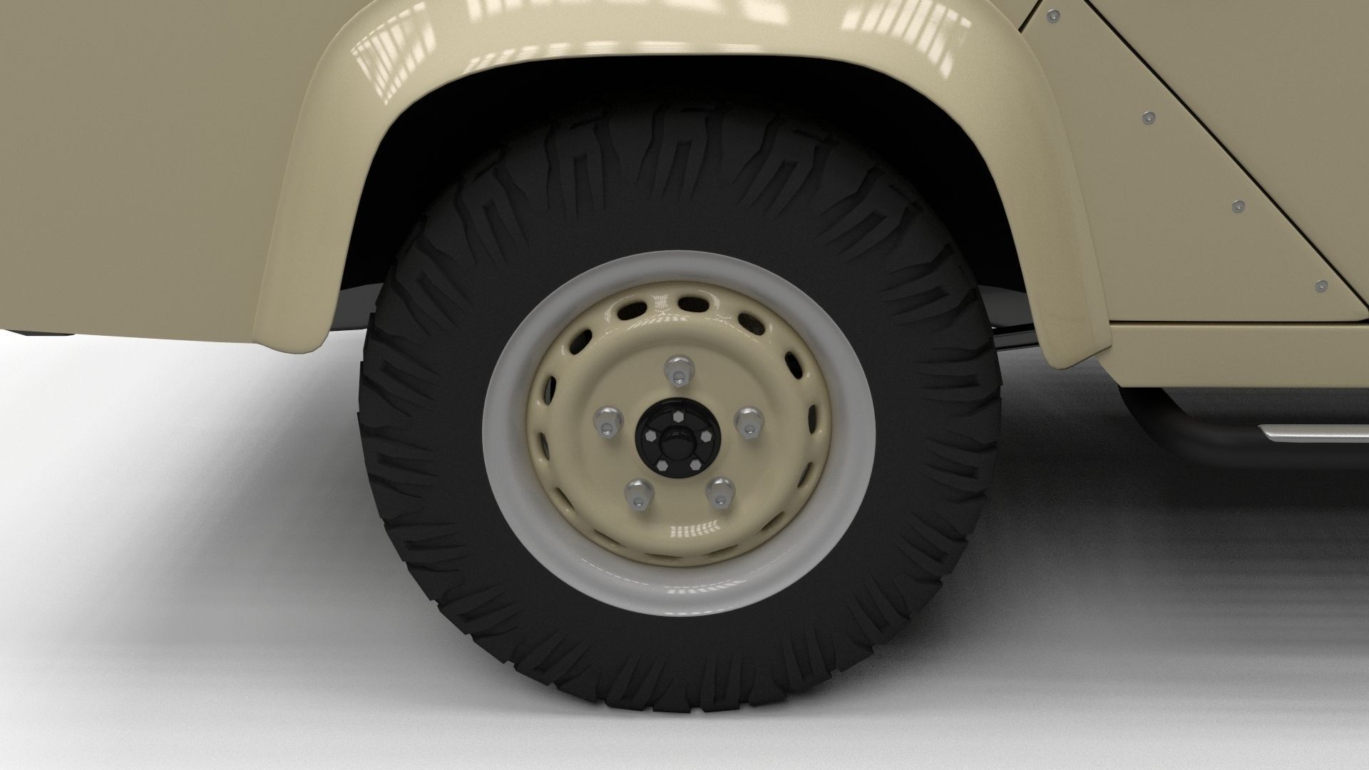 Land Rover Defender 110 Double Cab Pick Up w interior 3D model_7