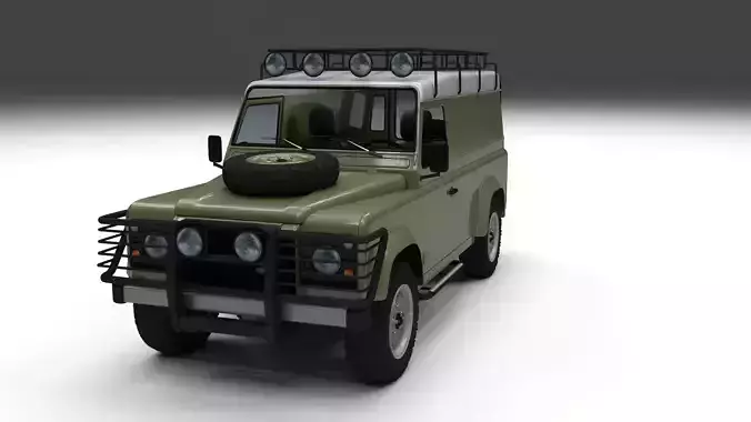 Land Rover Defender 110 Hard Top w interior