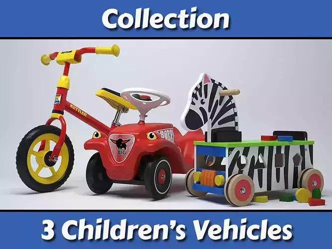 Childrens Vehicles Collection 3D model