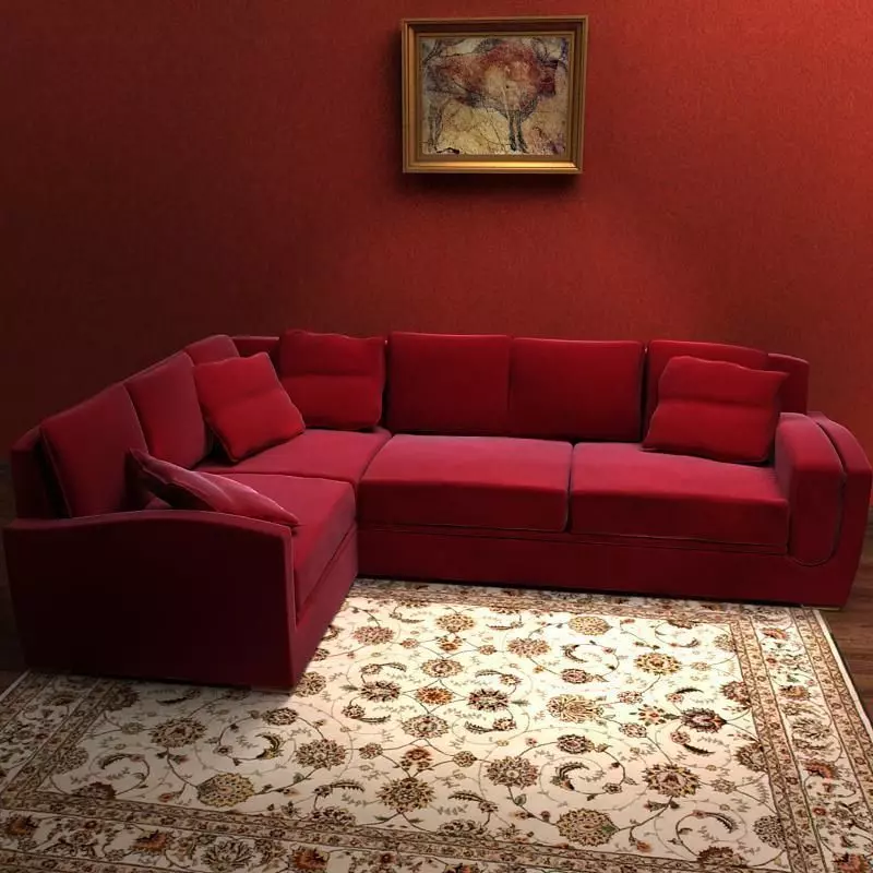 Sofa sectional 3D model_0