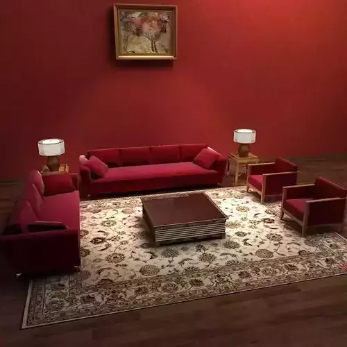 Sofa living room with walls