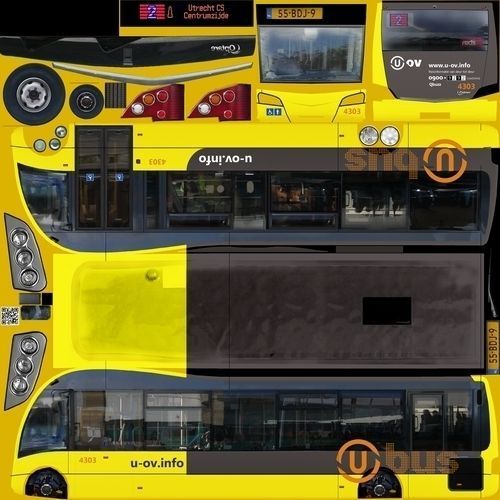 Optare Solo SR U-OV bus Low-poly 3D model_9