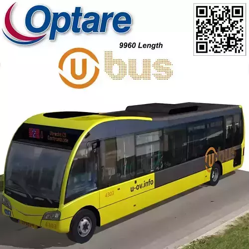 Optare Solo SR U-OV bus Low-poly 3D model
