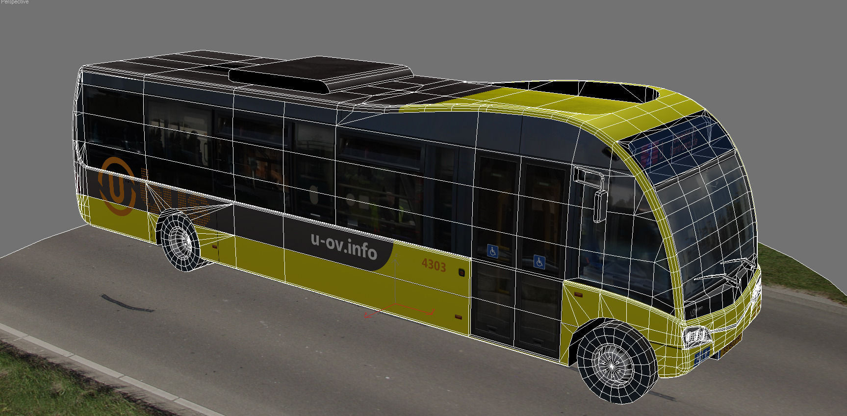 Optare Solo SR U-OV bus Low-poly 3D model_7