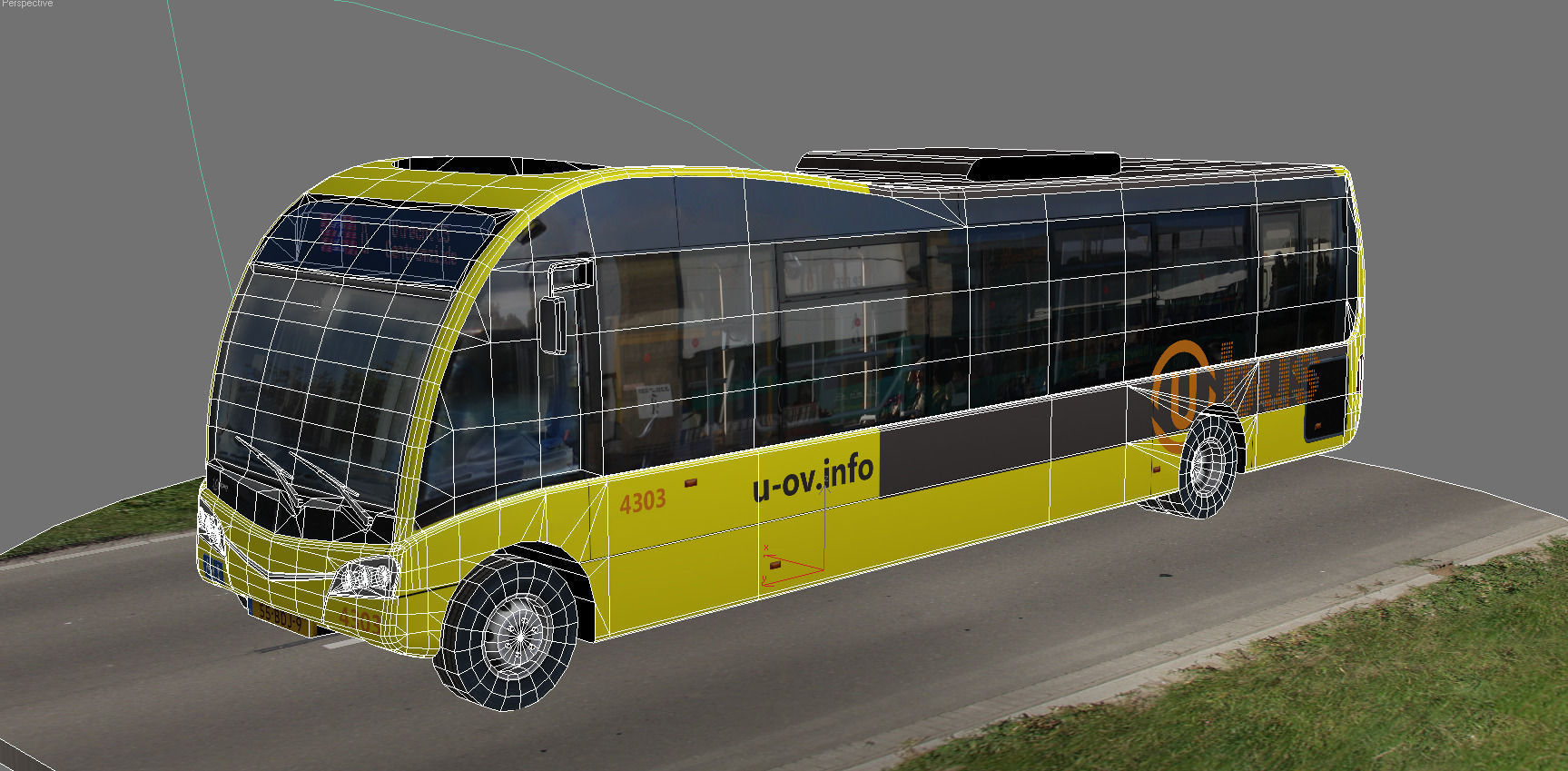 Optare Solo SR U-OV bus Low-poly 3D model_8