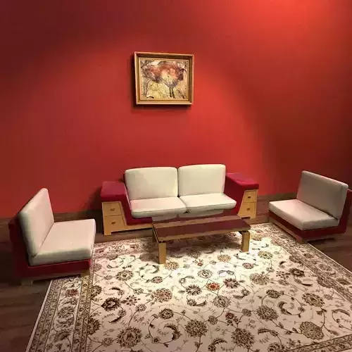 Sofa living room with walls