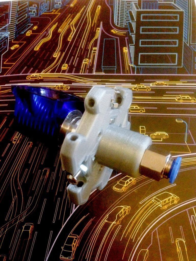 Kossel Effector for E3D v6 Hotend Free 3D print model_2