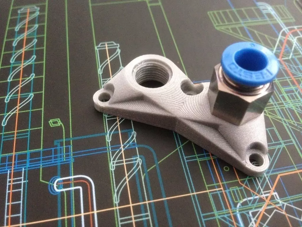 Ultimaker Rp 1 8 Bowden Push Fit Connector Free 3D print model_0