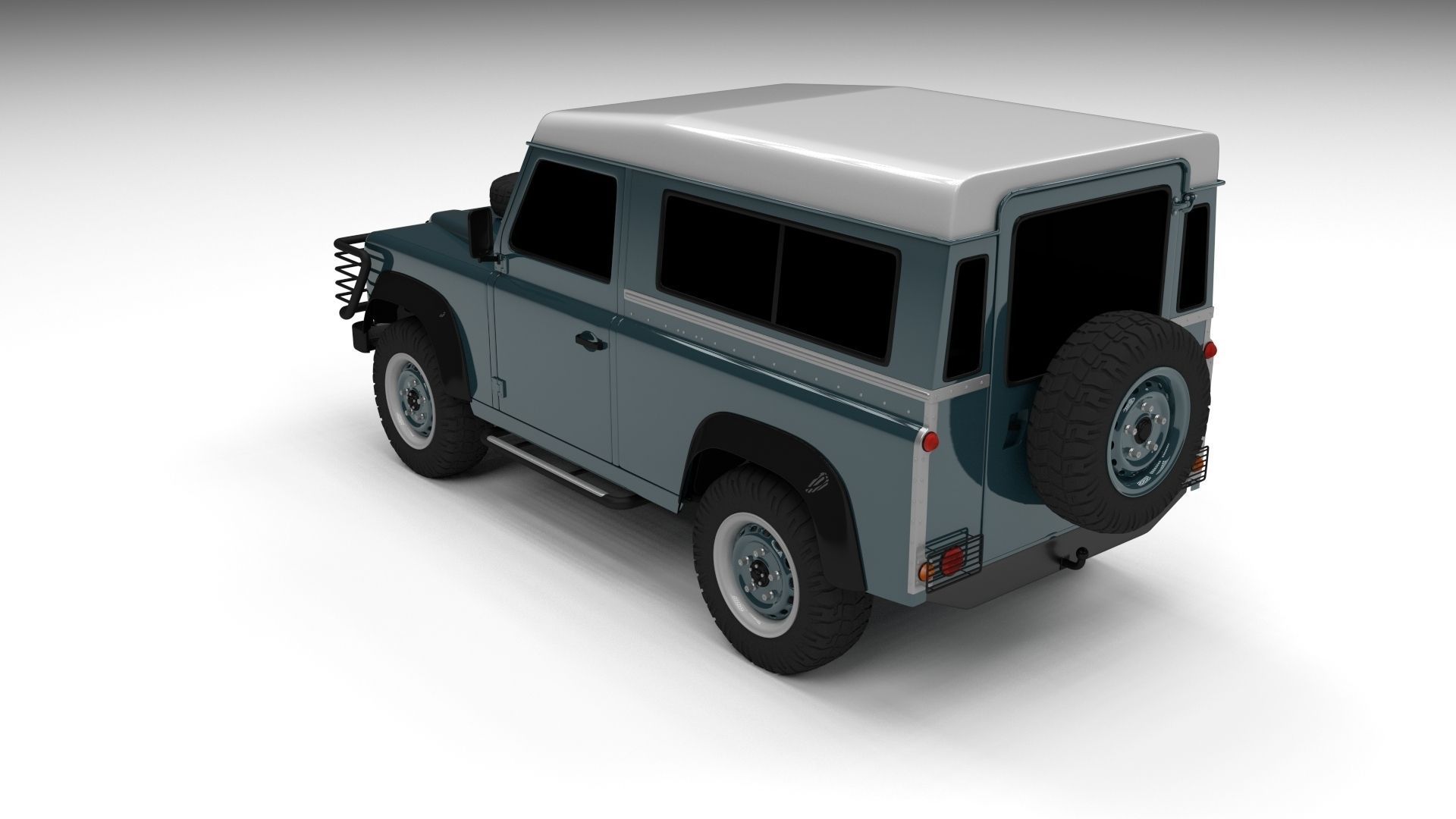 Land Rover Defender 90 Station Wagon 3D model_9