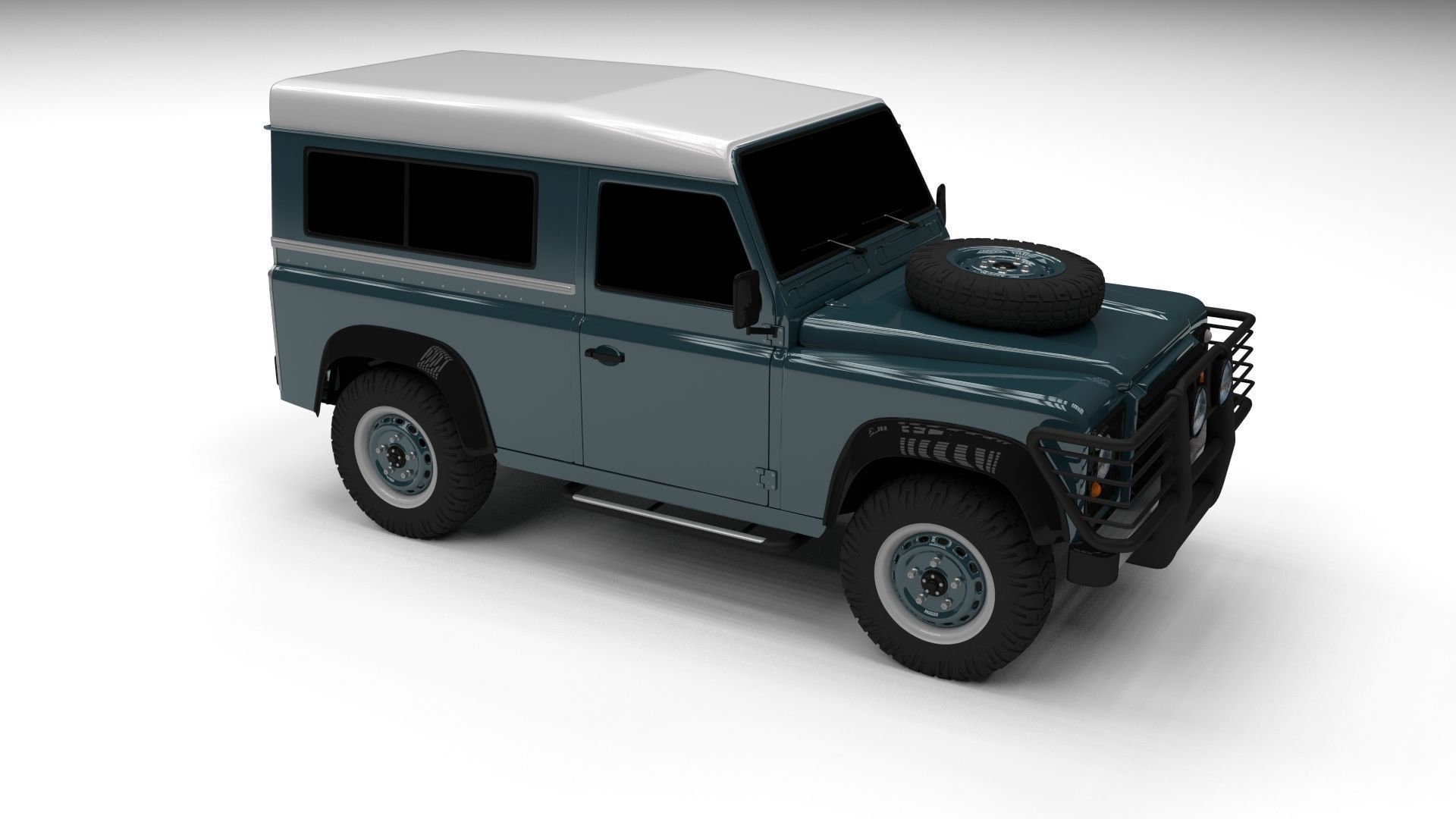 Land Rover Defender 90 Station Wagon 3D model_6