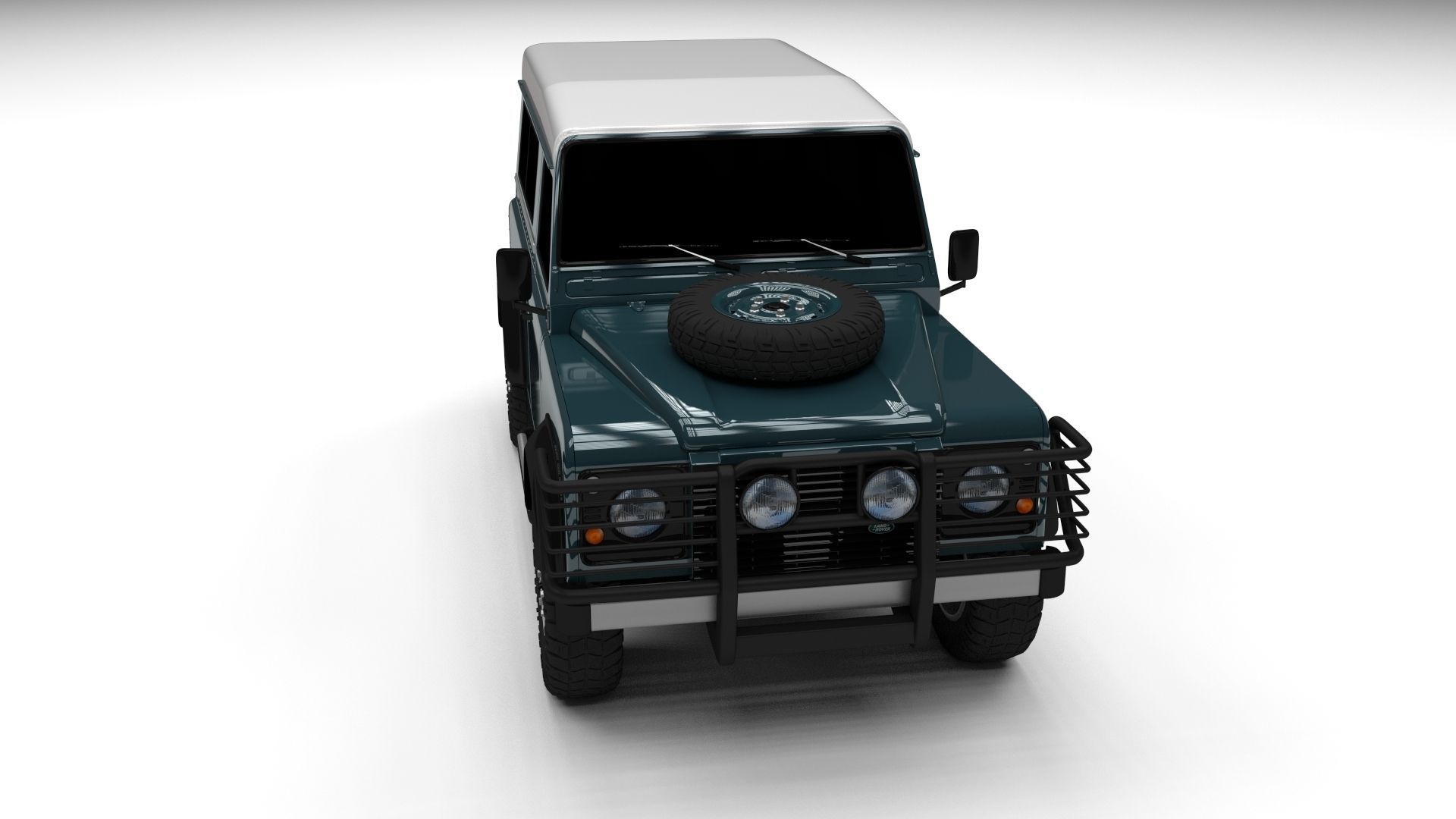 Land Rover Defender 90 Station Wagon 3D model_3