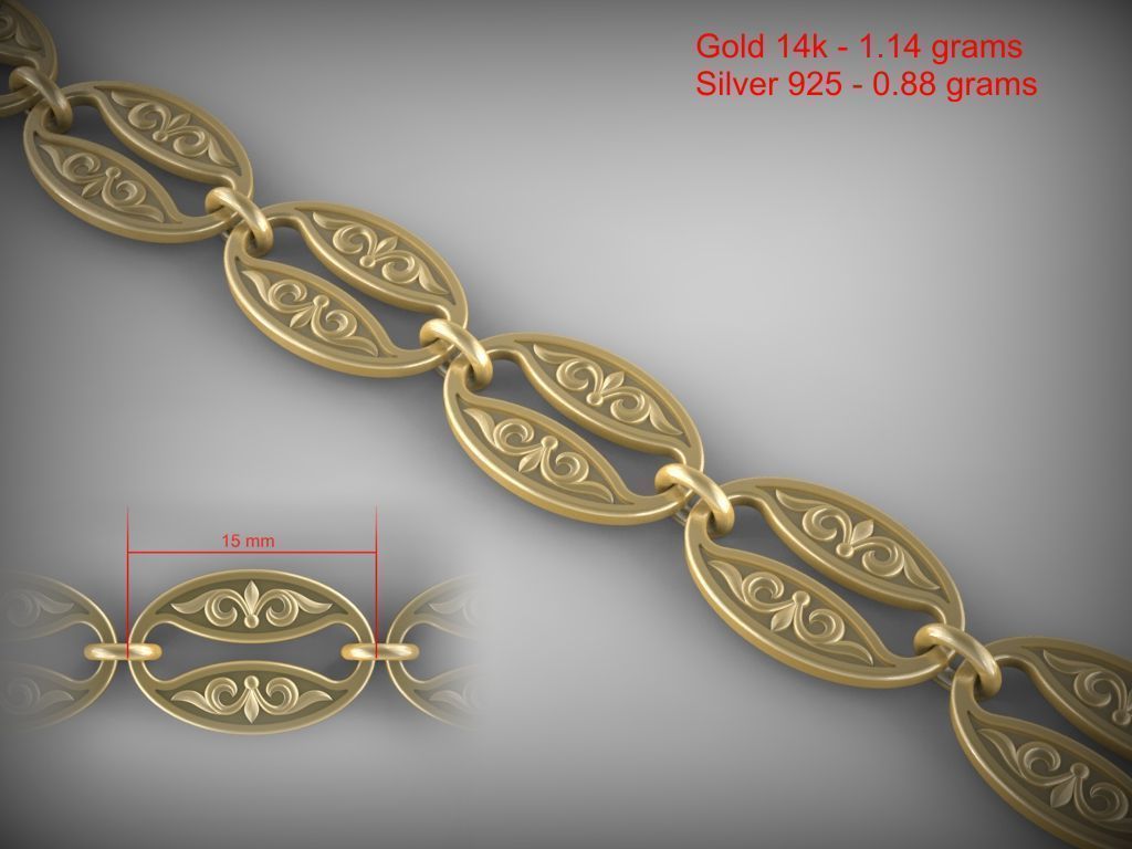 Chain Link 14 3D print model_1