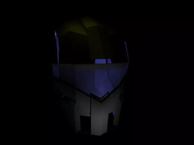 futuristic helmet 3D model