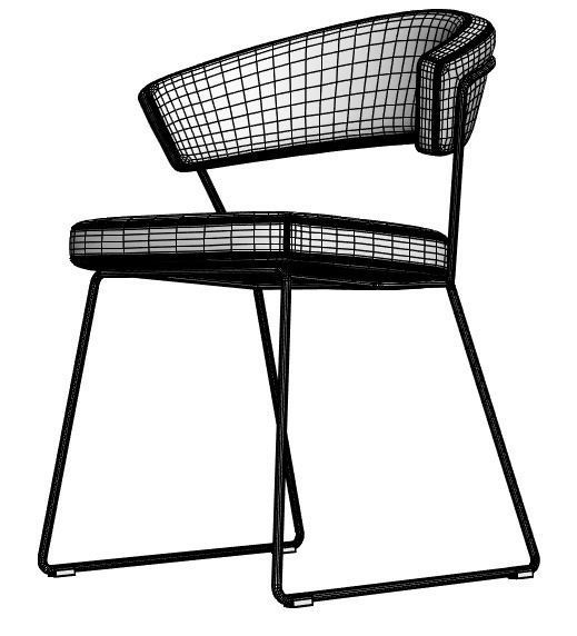Calligaris New York Chair 3D model_4