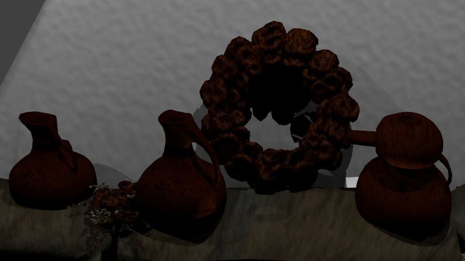 Fairy tale fireplace Low-poly 3D model_2