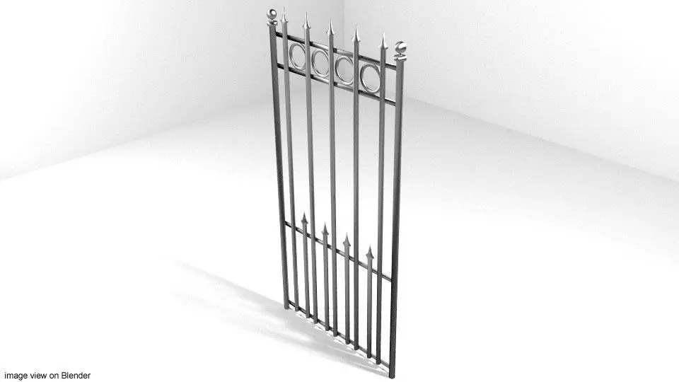 Steel Gate Type 2 3D model
