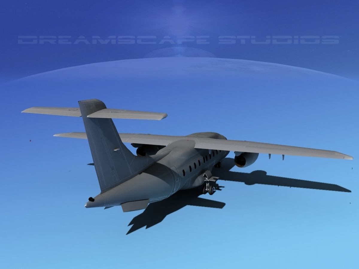Dornier 328Jet Bare Metal 3D model_5