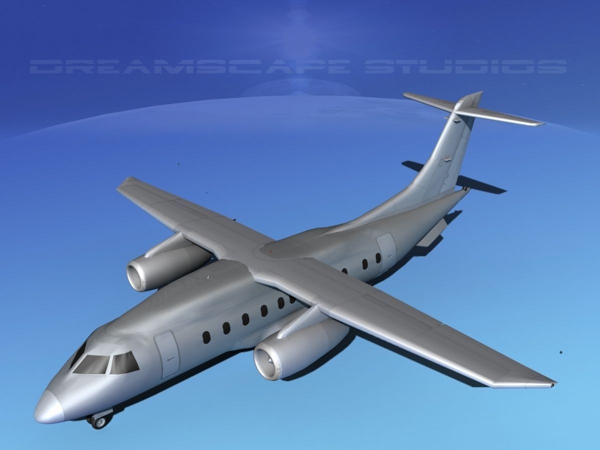 Dornier 328Jet Bare Metal 3D model_9