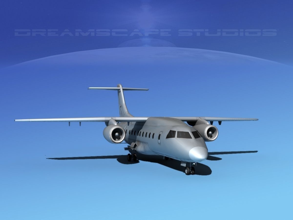 Dornier 328Jet Bare Metal 3D model_2