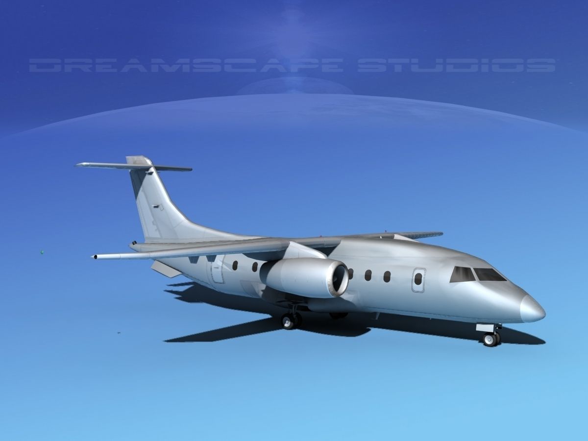 Dornier 328Jet Bare Metal 3D model_3