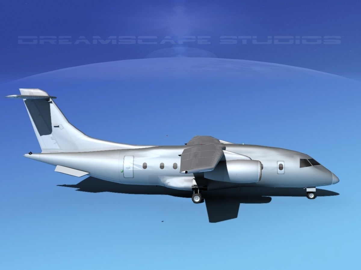 Dornier 328Jet Bare Metal 3D model_4