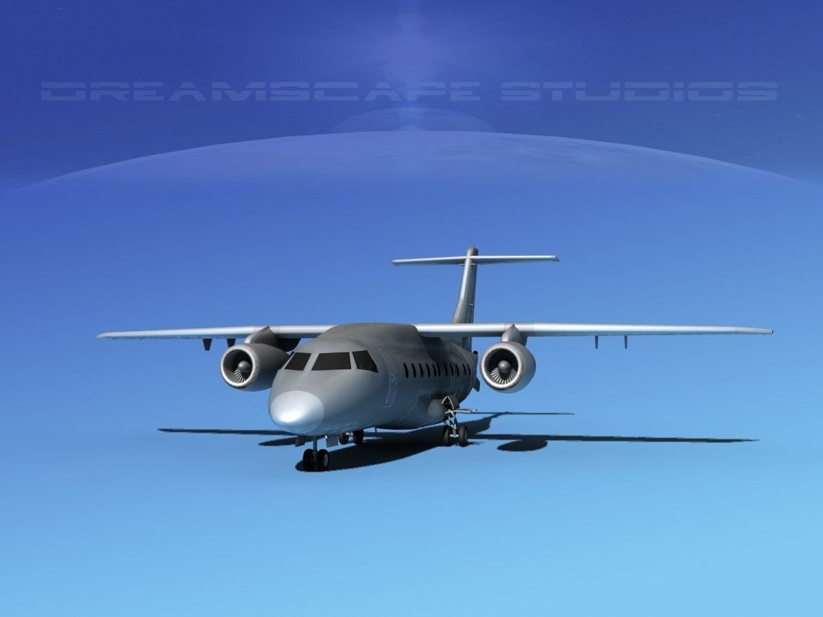 Dornier 328Jet Bare Metal 3D model_1