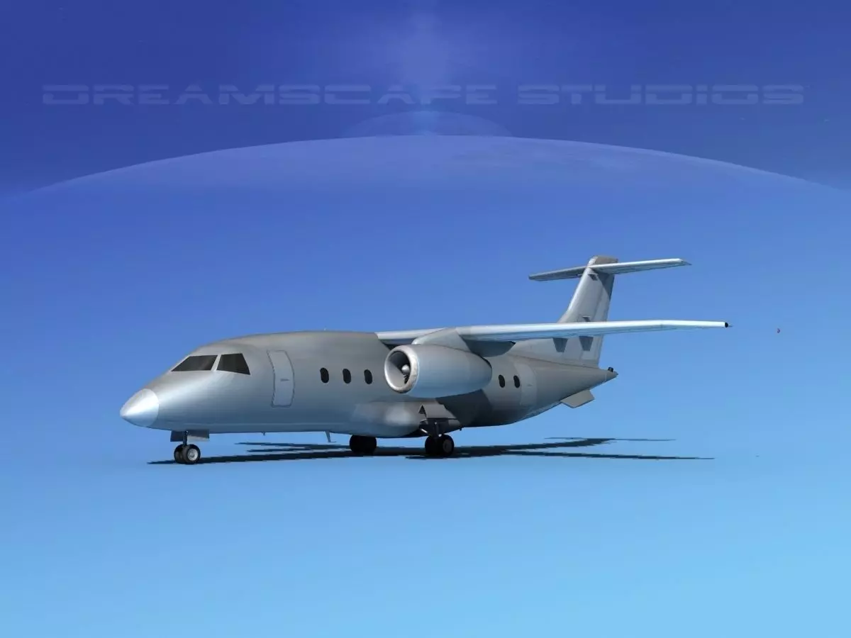 Dornier 328Jet Bare Metal 3D model_0