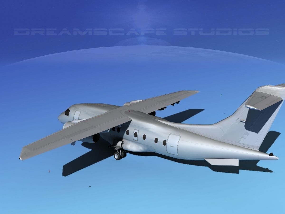 Dornier 328Jet Bare Metal 3D model_7