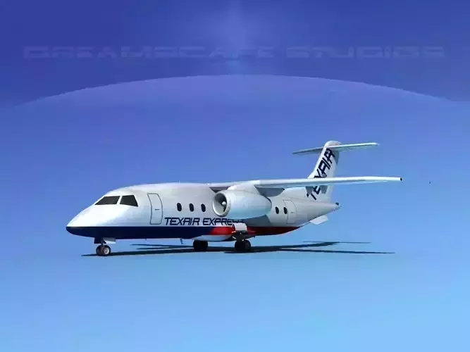 Dornier 328Jet Texair 3D model